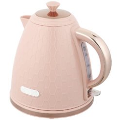 HOMCOM 3kW Rapid Boil Honeycomb Kettle - Light Pink