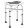 HOMCOM 44-51.5cm Aluminium Frame Shower/Bath Stool - Grey