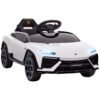 AIYAPLAY 12V Licensed Lamborghini Electric Cars for Kids, Ride On Car with Remote Control for 3-6 Years Old, White