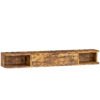 HOMCOM 120 cm Floating TV Unit for TVs up to 50 Inch - Rustic Brown
