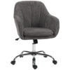 HOMCOM Snow Flannel Office Chair - Grey