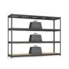 Heavy Duty Shelving Unit Garage Shelves 4-Tier 60 x 240 x 183 cm Ink Black