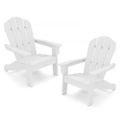 Kids Adirondack Chair All-Weather HDPE Toddler Lawn Chair Set of 2