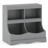 Multi-Bin Toy Storage Cabinet for Children's Room and Playroom-Grey