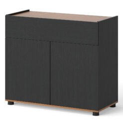 Sideboard Buffet Cabinet with 1 Drawer and 2 Doors for Kitchen-Black