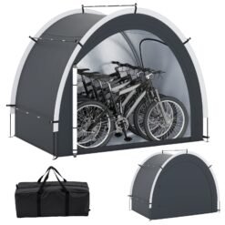 Outdoor Bike Cover Bicycle Tent with Water-proof Silver-coated Fabric