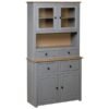 Vintage Kitchen Larder Cabinet Cupboard Storage Pantry Rustic itzcominghome pine 93x40.5x180 cm Solid Pine Panama Range