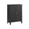 Double Door Bathroom Cabinet Ink Black