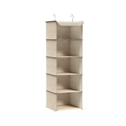 Hanging Wardrobe Storage Organiser Sand Beige