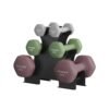 Weight Lifting Dumbbell Kit with Storage Stand Vinyl Coated