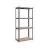 4-Tier Steel Shelving Unit Max. Load 520 kg Slate Grey