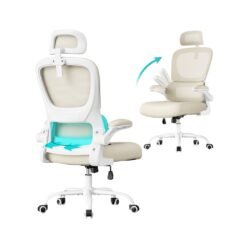 Ergonomic Mesh Chair for Desk, with Double-Layer Breathable Mesh Fabric