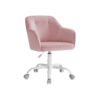 Velvet Swivel Office Chair for Study Jelly Pink