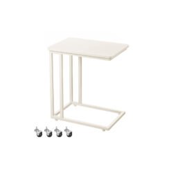 Side Table with Steel Frame and Castors