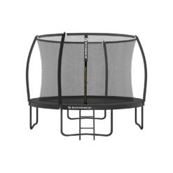 Round Trampoline 305/366cm, TÜV-Certified with All-in Safety Kit (Net/Ladder/Pads/Cover) for Outdoor Garden Use