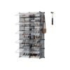 Interlocking Shoe Rack 10-Slot Slate Grey