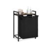 65L Laundry Basket Rustic Brown and Black