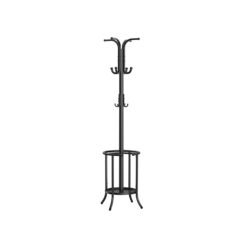 Freestanding Coat Rack with Umbrella Holder Ink Black