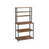 Kitchen Storage Rack with 6 Shelves and 6 Hooks