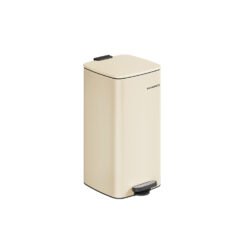 30 L Steel Kitchen Pedal Bin with Inner Bucket Sand Beige