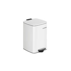 20L Steel Pedal Bin with Inner Bucket Cloud White