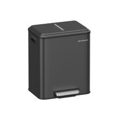 Double Bin for Recycling and Waste Ink Black
