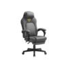 Gaming Chair with Footrest and Headrest Dove Grey
