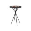 Round Cocktail Table Ink Black and Matte Black