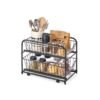 2-Tier Under Sink Storage Organiser with Sliding Basket Drawers