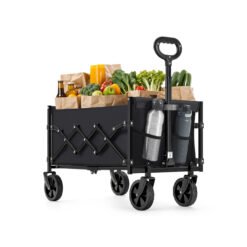 Foldable Camping Trolley Ink Black