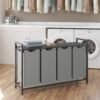 Laundry Hamper, Laundry Basket, Laundry Sorter with 4 Pull-Out and Removable Bags