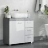 Under Sink Bathroom Cabinet, Storage Cabinet, with 3 Drawers