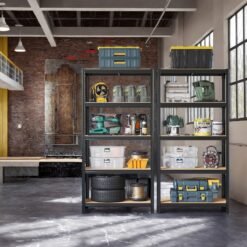 Garage Storage Shelving, 40 x 90 x 180 cm, Black