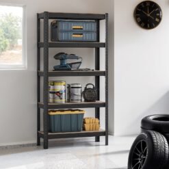 5-Tier Storage Shelves, Shelving Unit, 30 x 75 x 150 cm