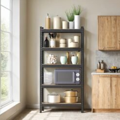 5-Tier Shelving Unit, Steel Shelving Unit for Storage, Load Capacity 650 kg