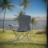 Set of 2 Folding Camping Chairs, Heavy-Duty Outdoor Chairs, with Cup Holder