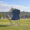 Set of 2 Folding Camping Chairs, Heavy-Duty Outdoor Chairs, with Cup Holder