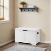 Storage Chest, Storage Trunk with 2 Safety Hinges, Storage Bench