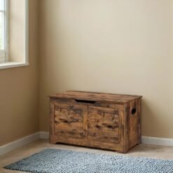 Storage Chest, Storage Trunk with 2 Safety Hinges, Storage Bench