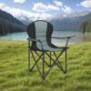 Camping Chair, Folding Outdoor Chair with Padded Seat, Cup Holder
