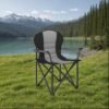 Camping Chair, Folding Outdoor Chair with Padded Seat, Cup Holder