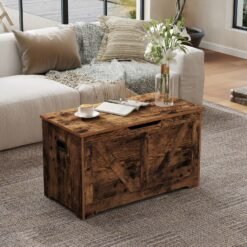 Storage Chest, Storage Trunk with 2 Safety Hinges, Storage Bench