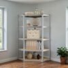 Corner Shelf 5-Tier, Garage Shelving, Heavy Duty Metal Shelving Unit