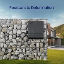 Metal Gabion Cage Basket with 5 x 10 cm Mesh for Stones, 100 x 80 x 30 cm, single pack