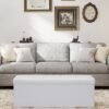 110 cm Folding Storage Bench Ottoman with Storage, End of Bed Bench, for Living Room
