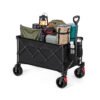 Foldable Trolley with Handle 150 L Holds up to 150 kg Ink Black