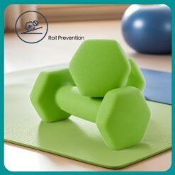 Dumbbells Set with Stand, Neoprene Hex Dumbbells