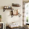 Wall Shelves, Set of 3 Wall Mounted Floating Shelves, 2 Mounting Ways