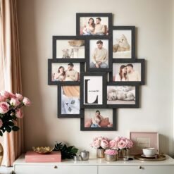 Picture Frame Collage, 10 Frames for 4x6 Pictures, Wall Decor