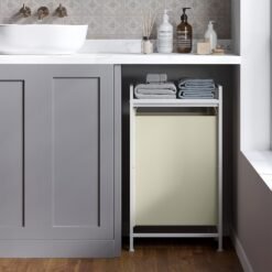 Laundry Basket, Laundry Hamper Sorter with a Pull-Out and Liner, Shelf